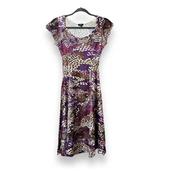 Komarov fit and flare crinkled polka dot wearable art dress - Picture 4 of 9